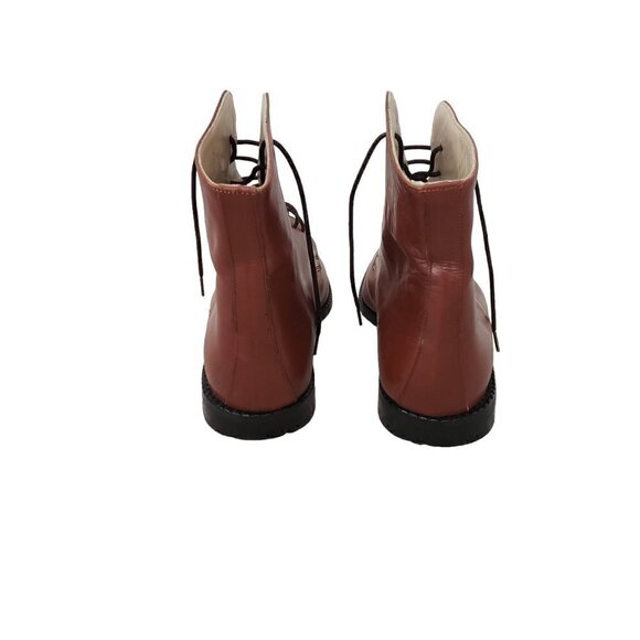 NEW Italian Hand Crafted Leather Lace Up High Top Dressy Chukka Boots - Picture 6 of 14